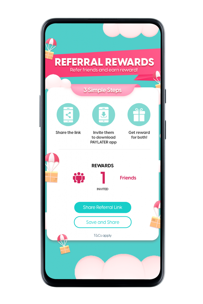 Referral Reward interface